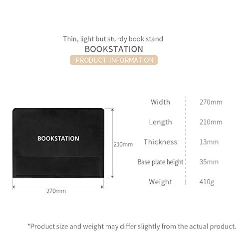 Adjustable Book Stand Holder - White Desktop Reading Rack for Cookbooks, Textbooks & Tablets - Perfect for Kitchen, Office & Study Room