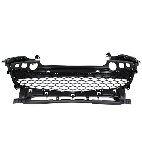 Mazda3 Front Bumper Grille Assembly - Textured Gray Plastic Replacement for 2012-2013 Mazda3 2.0L & 2.5L Models | Perfect for Car Restoration & Custom Upgrades