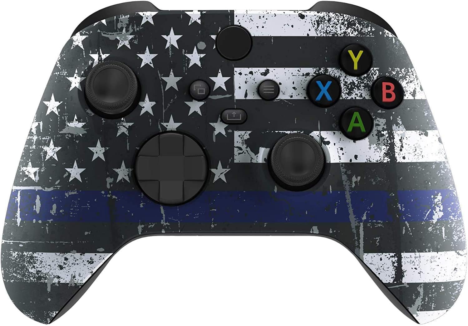 Xbox Soft Touch Custom Gaming Controller - Ergonomic Soft Shell for Comfortable Grip, Compatible with Microsoft Xbox (Blue Edition) | Perfect for Long Gaming Sessions & Competitive Play