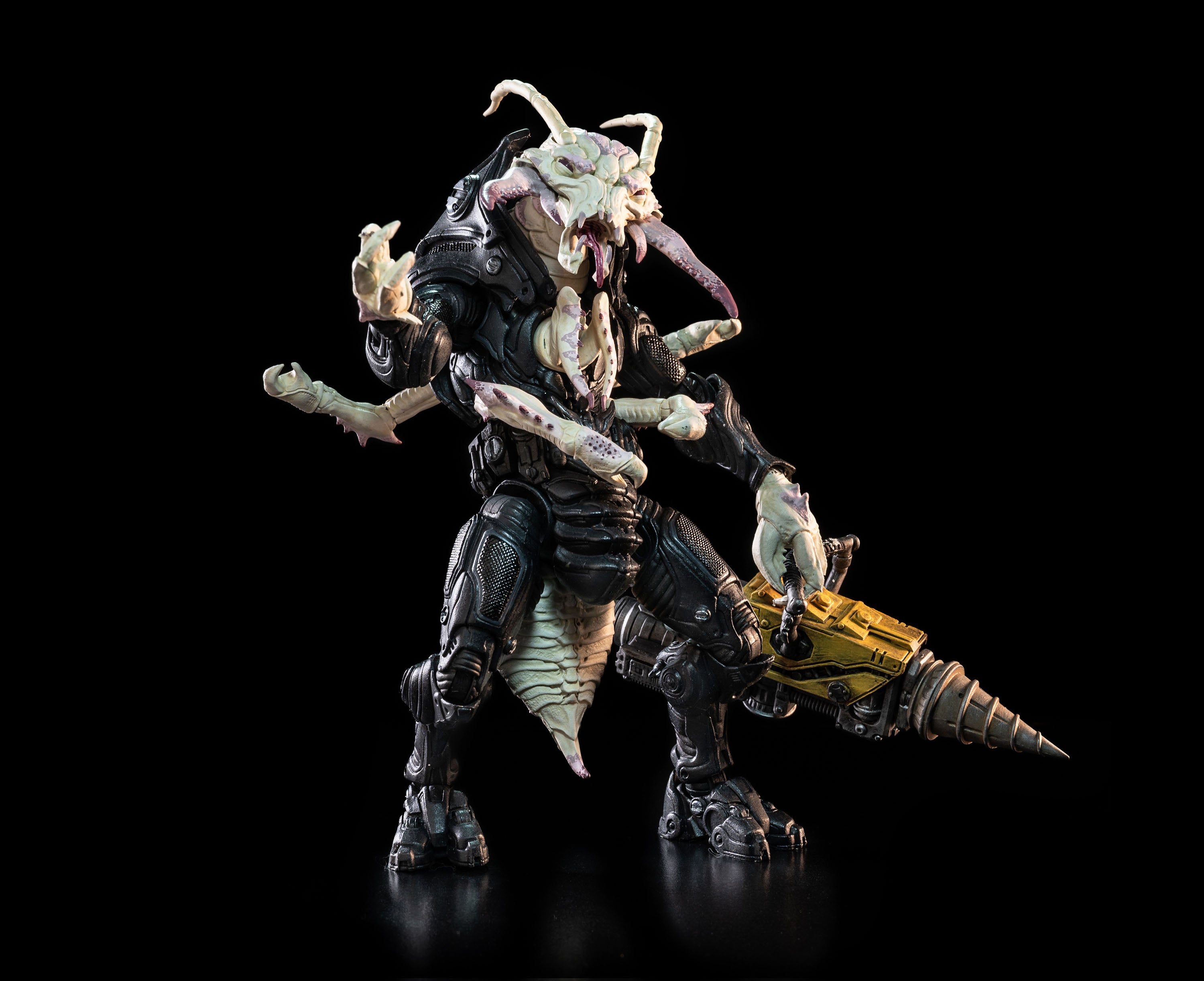 Four Horsemen Studio Mythic Legions 1/12 Scale 6-Inch Action Figure - Cosmic Legions Outpost Zaxxius Sphexxian Mine Worker Cavern Sphexx - Perfect for Collectors & Fantasy Battle Displays