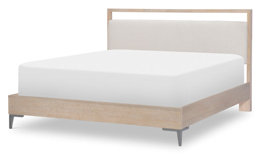 Biscayne Upholstered Queen Bed Frame with Button Tufted Headboard - Beige Fabric Platform Bed for Master Bedroom, Guest Room & Dorm - Easy Assembly & Sturdy Support