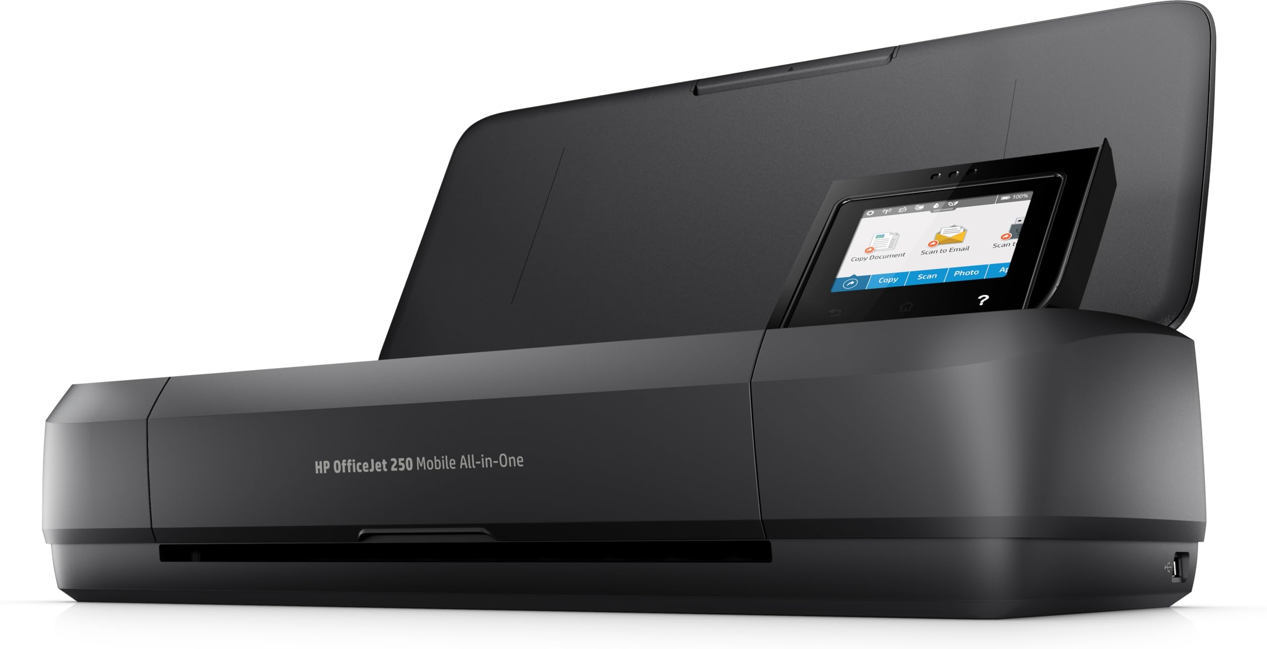 HP Officejet 250 Mobile All-in-One Printer - Wireless, Scanner, Copier with WLAN, HP ePrint, WiFi Direct, USB - 4800 x 1200 dpi High Resolution - Compact for Home Office & Business Travel - Black