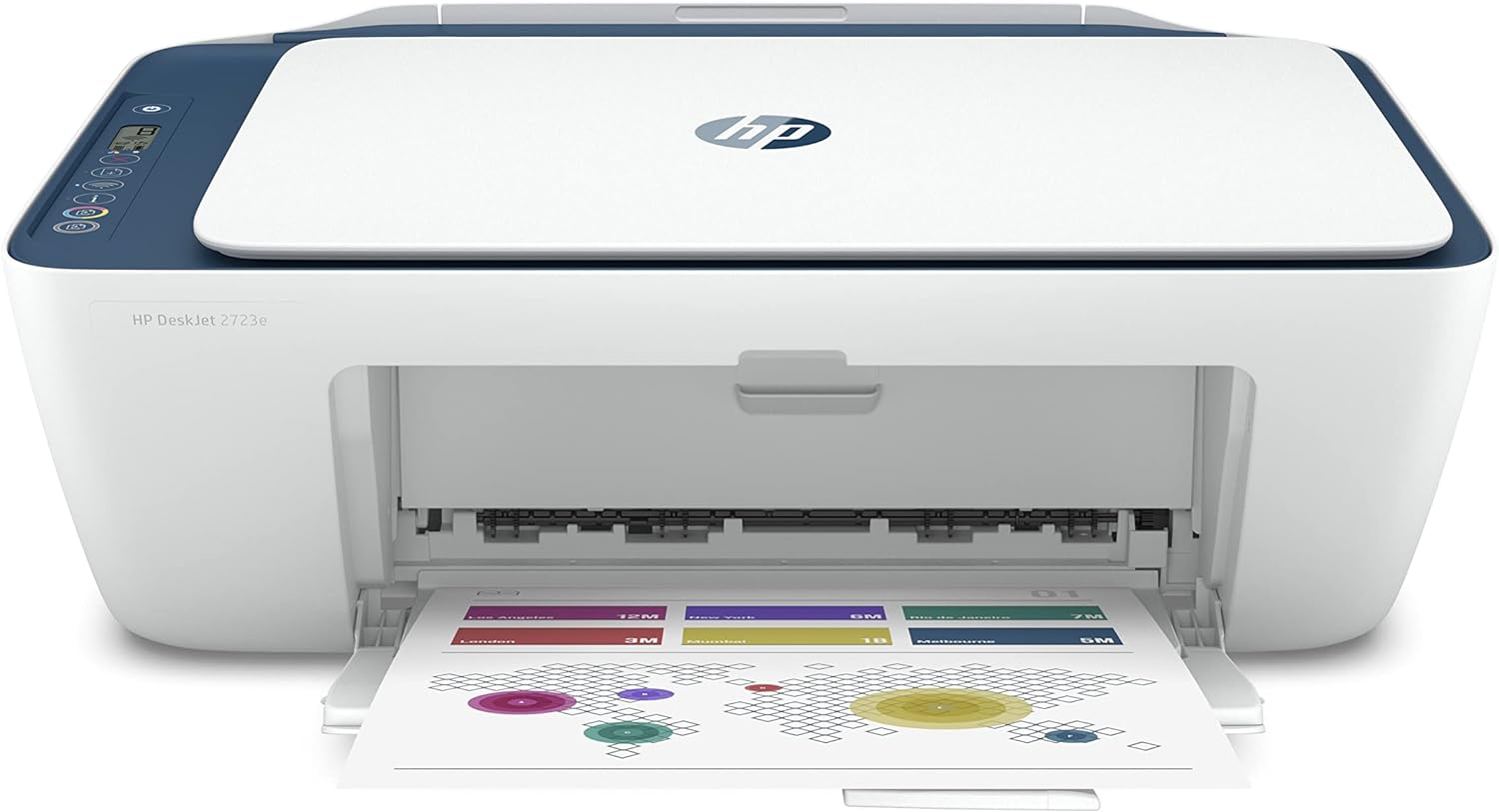 HP DeskJet 2723e All-in-One Wireless Printer with Scanner, Copier | 3 Months Instant Ink Bonus | HP+ Enabled | Perfect for Home Office, School & Small Business Printing Needs