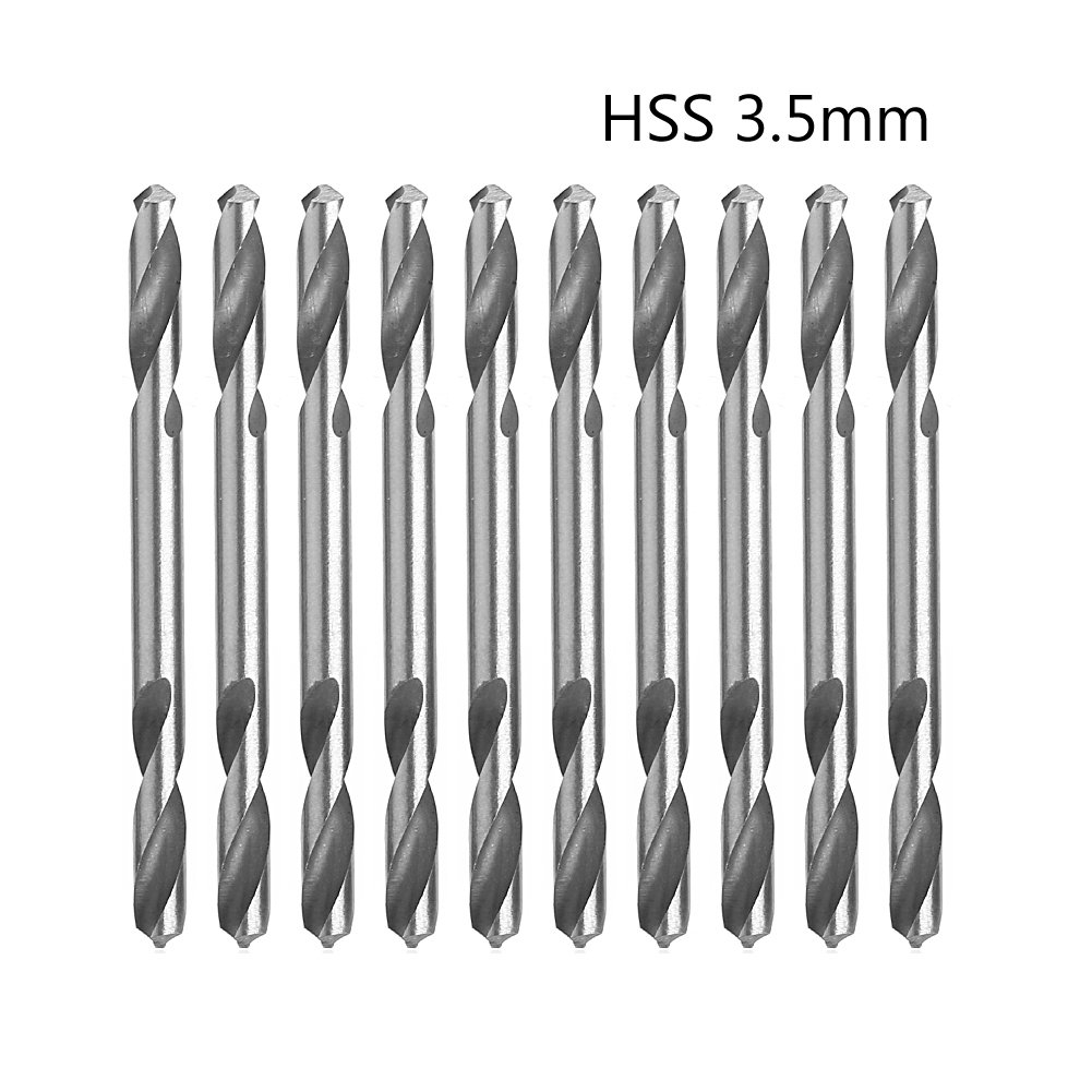 10Pcs 3.5mm HSS Double-Ended Drill Bits Set for Metal & Woodworking