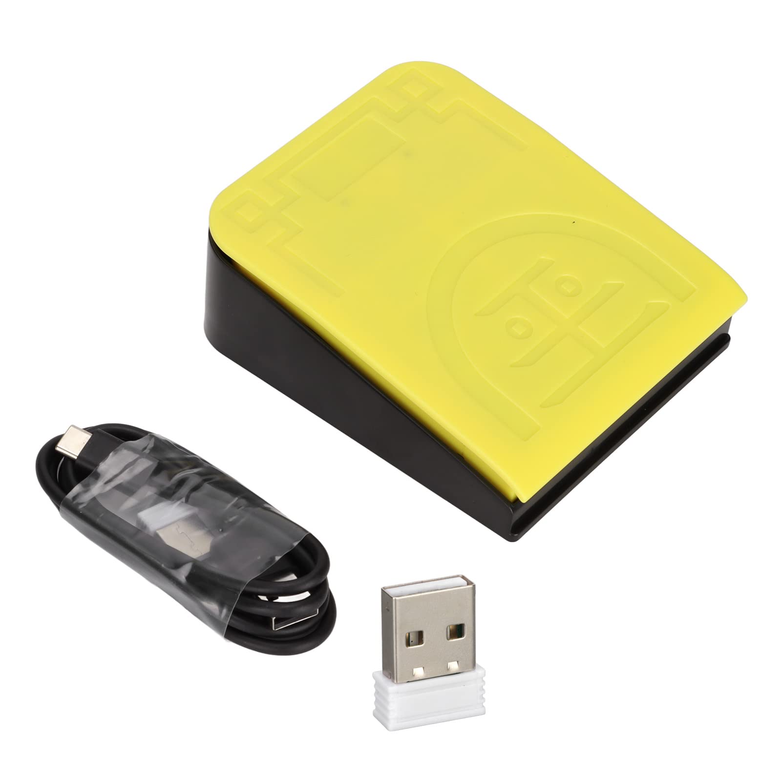 Wireless Foot Switch Pedal - Ergonomic USB Foot Control for Keyboard & Mouse, Gaming & Home Office Use, Highly Sensitive ABS Material - Perfect for Hands-Free Computer Control in Gaming, CAD Design & Office Work