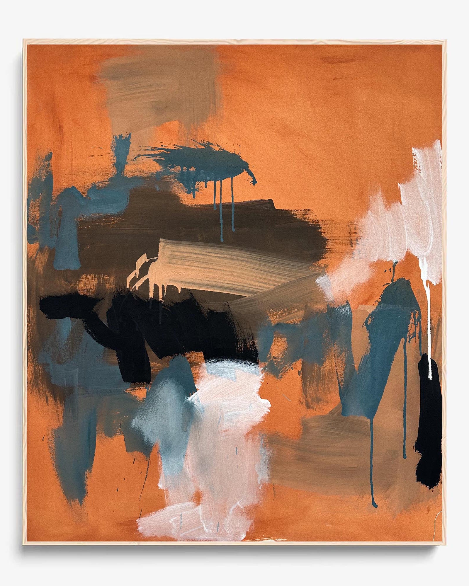 What I Should Have Said II - Original Canvas Painting 47x39 Inches - Perfect for Living Room & Bedroom Wall Decor