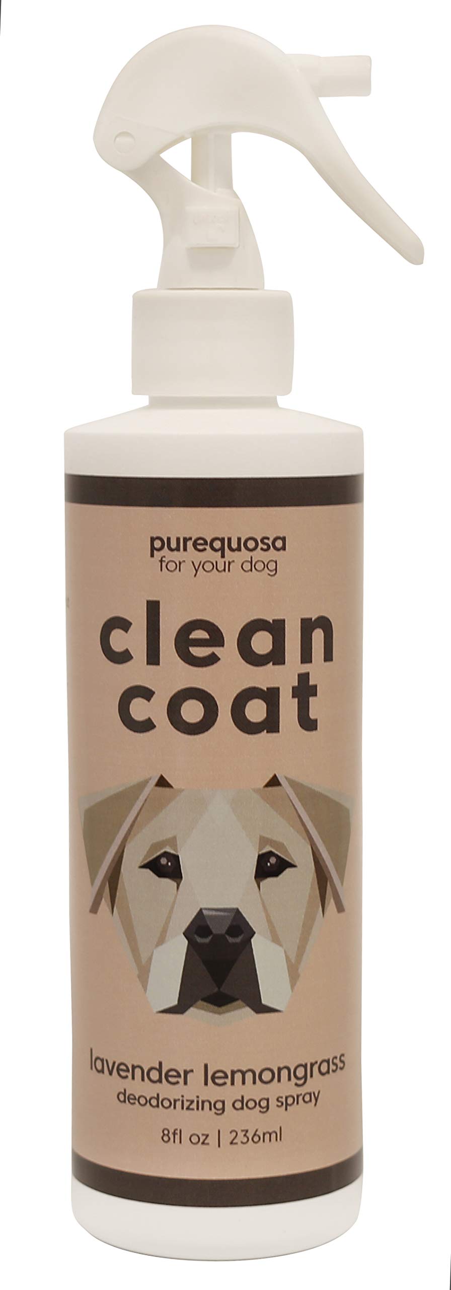 Natural Clean Coat Deodorizing Dog Spray for Odor Control - 8oz Lavender Lemongrass Scent | Freshens & Deodorizes Between Baths, Perfect for Grooming, Travel & Daily Use