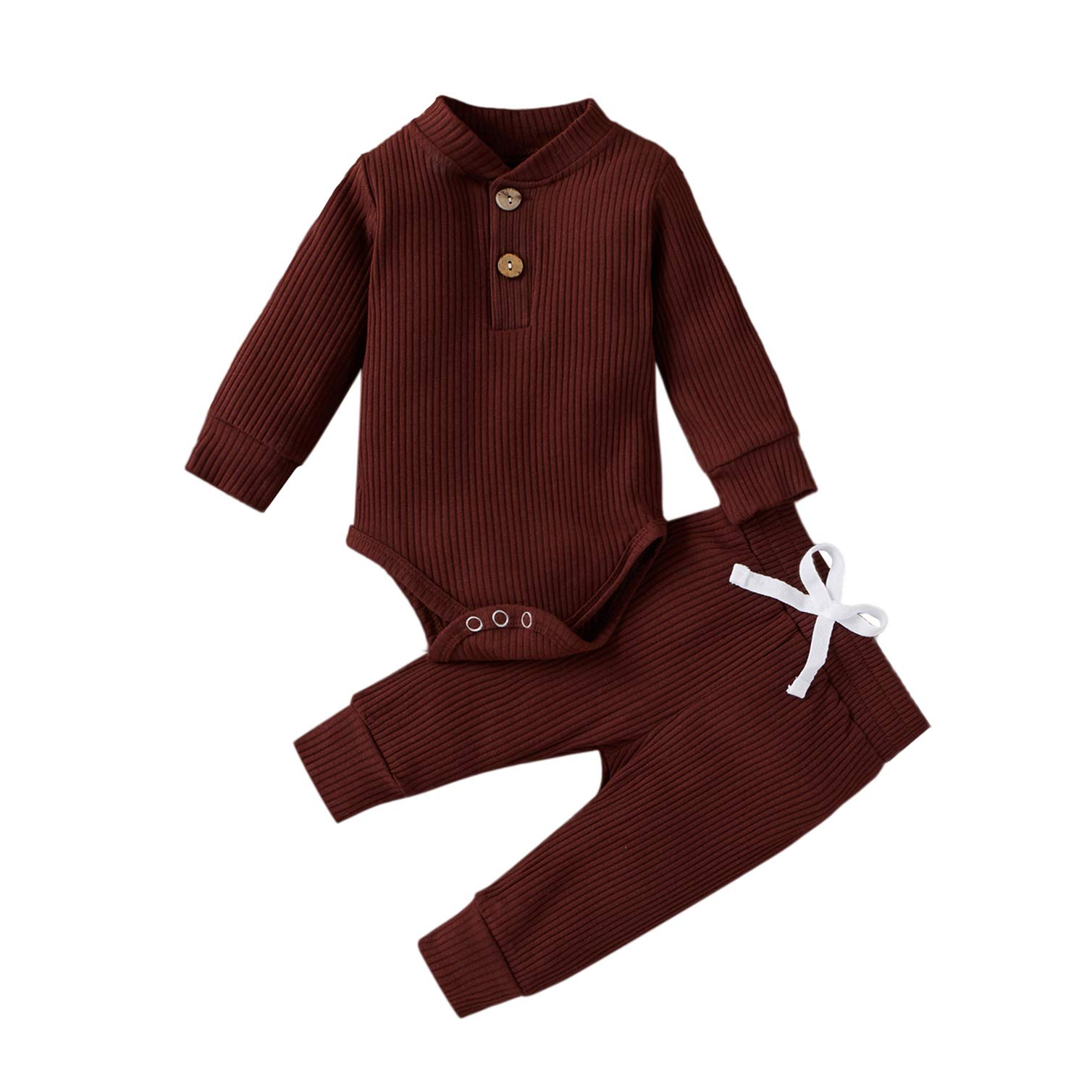 Organic Baby Boy & Girl Pajama Set - Soft Long Sleeve Bodysuit Romper with Pants - Cozy Toddler Sleepwear for Boys & Girls - Perfect for Bedtime & Playtime