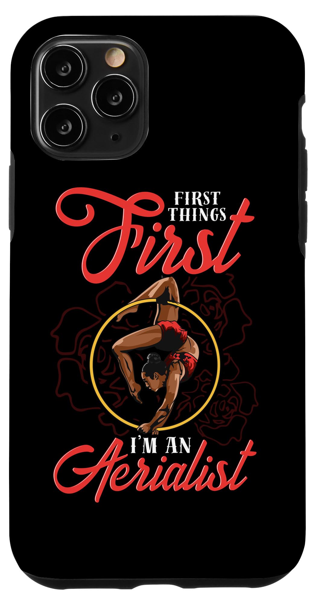 iPhone 11 Pro Case for Aerial Yoga & Trapeze Artists - Shockproof Protective Cover for Circus Performers, Dancers & Fitness Enthusiasts - Perfect for Aerial Silks, Yoga Trapeze & Circus Training