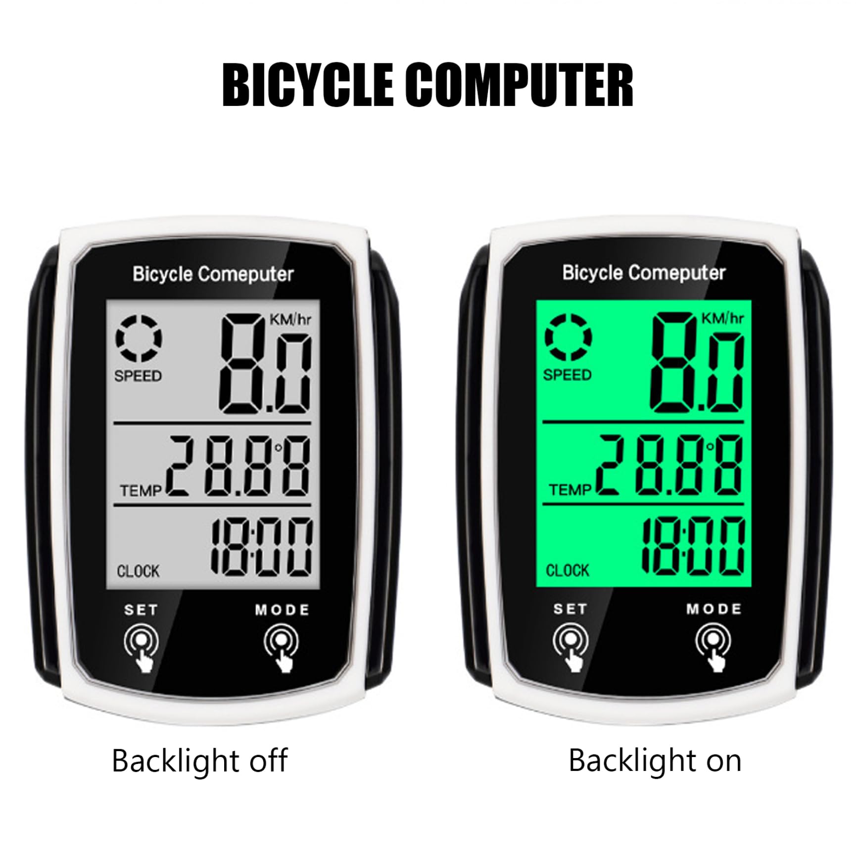 **Waterproof Wireless Bike Speedometer with LCD Backlight & GPS - Accurate Cycle Computer for Road Bikes & MTB - Perfect for Cycling, Commuting & Outdoor Adventures**