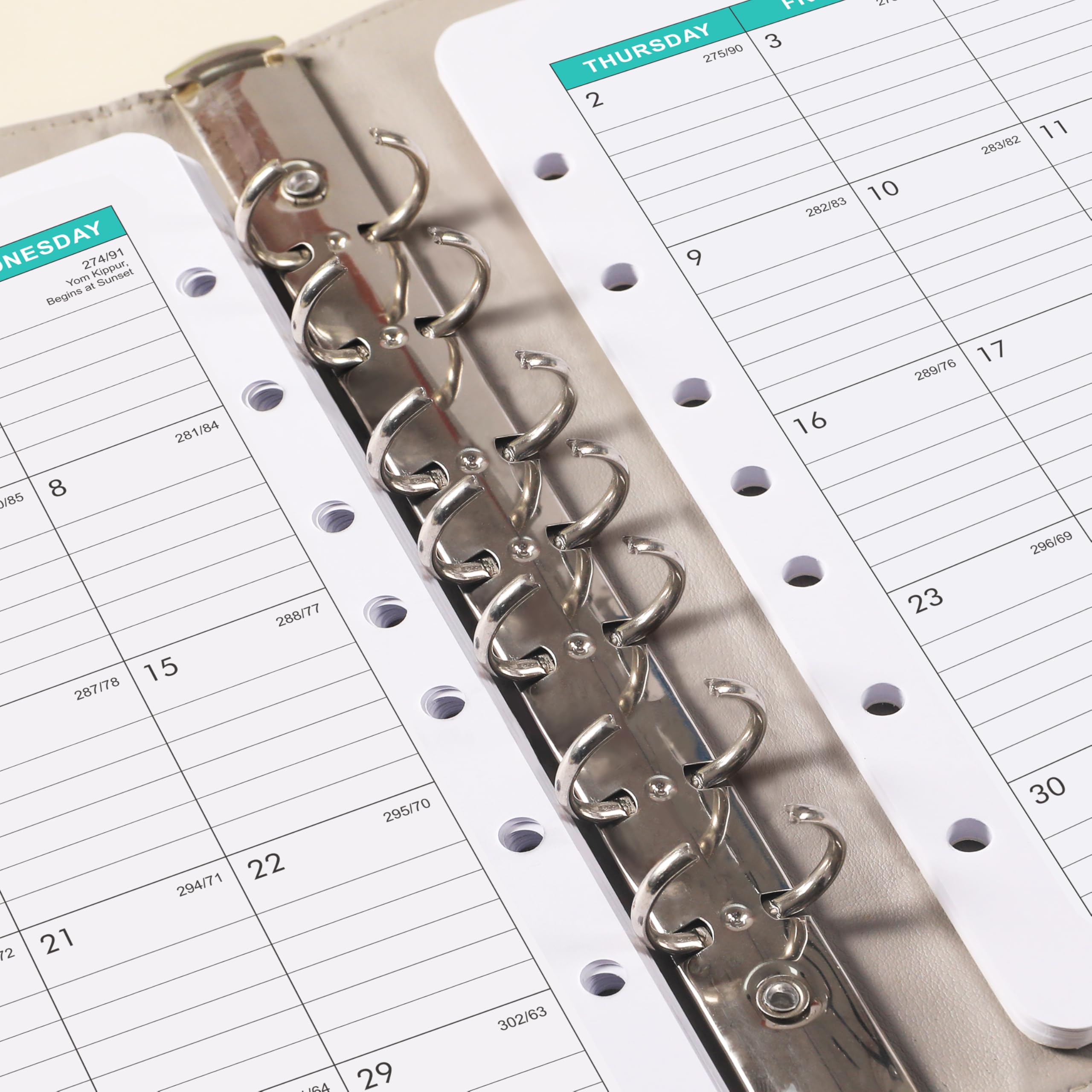 2025-2027 Monthly Planner Refill Inserts - 7-Hole Punched for Franklin Covey & Similar Planners, 5.5