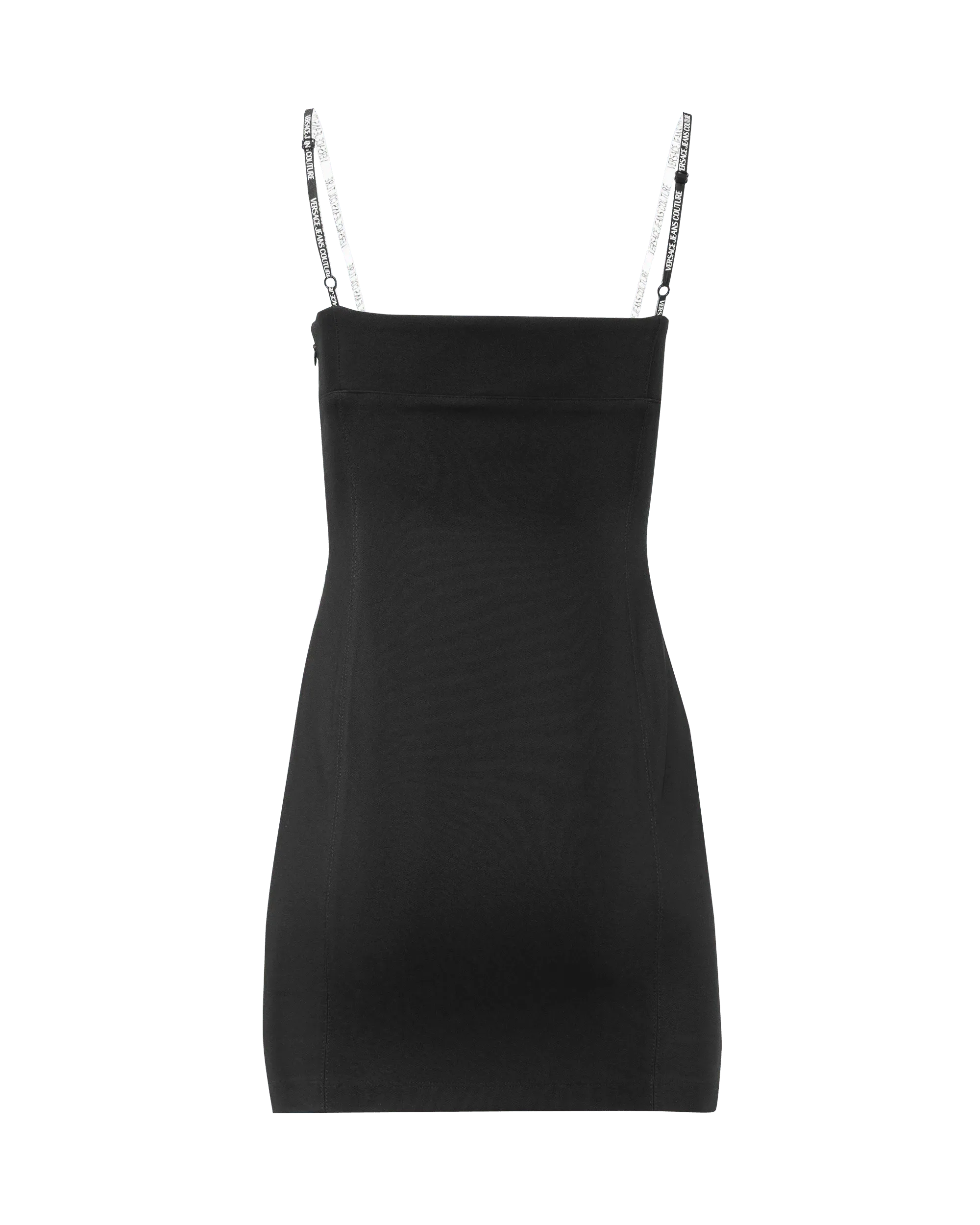 Custom Logo Tape Tank Mini Dress for Women - Trendy Summer Bodycon Outfit for Parties, Beach & Nightlife