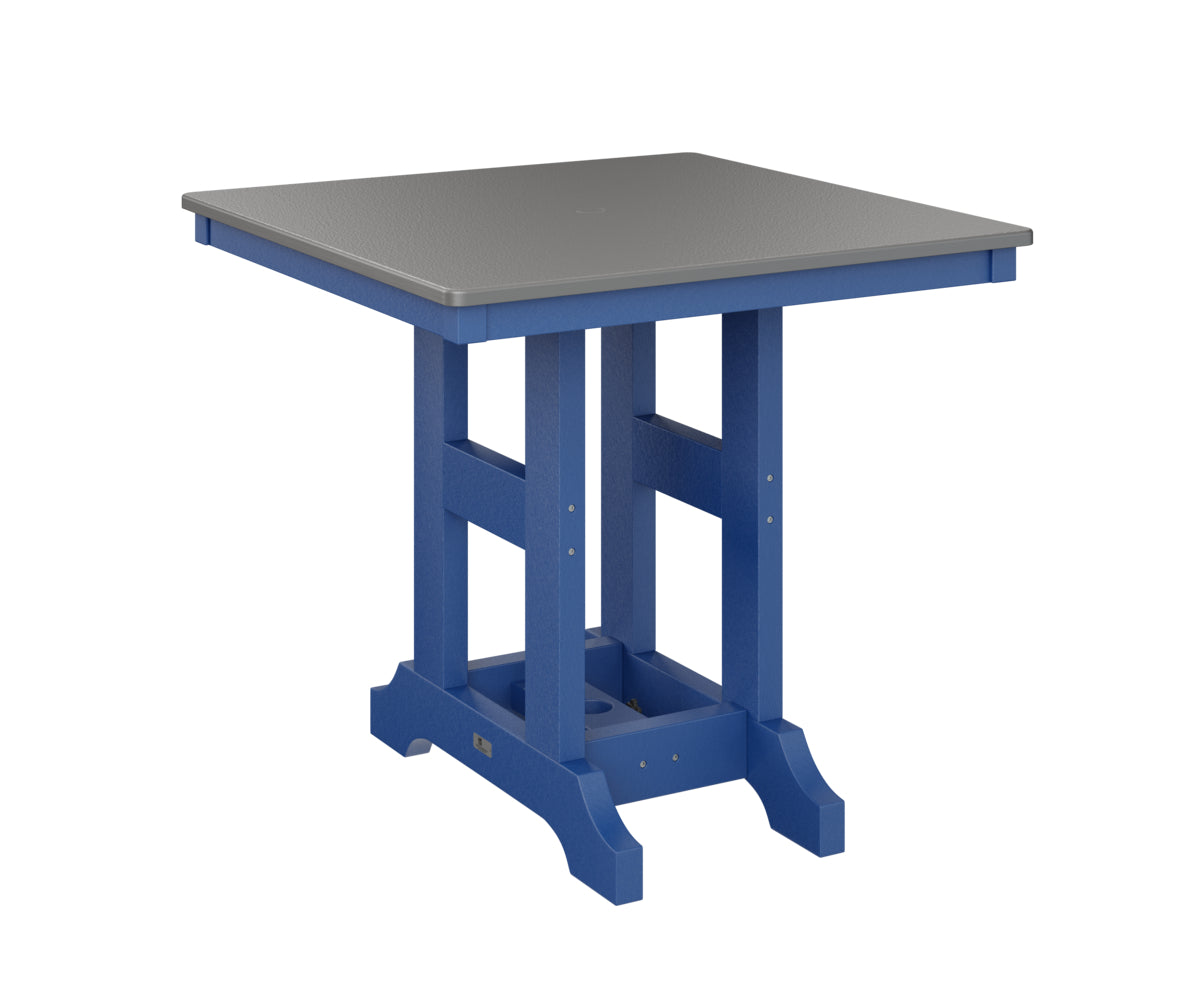 Berlin Gardens Garden Classic 33 Inch Square Bar Height Outdoor Dining Table - Perfect for Patio, Deck, and Backyard Entertaining
