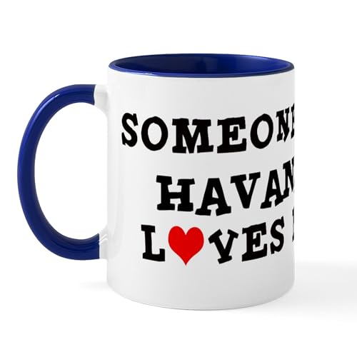 White/Navy Inside - Someone In Havana Mug