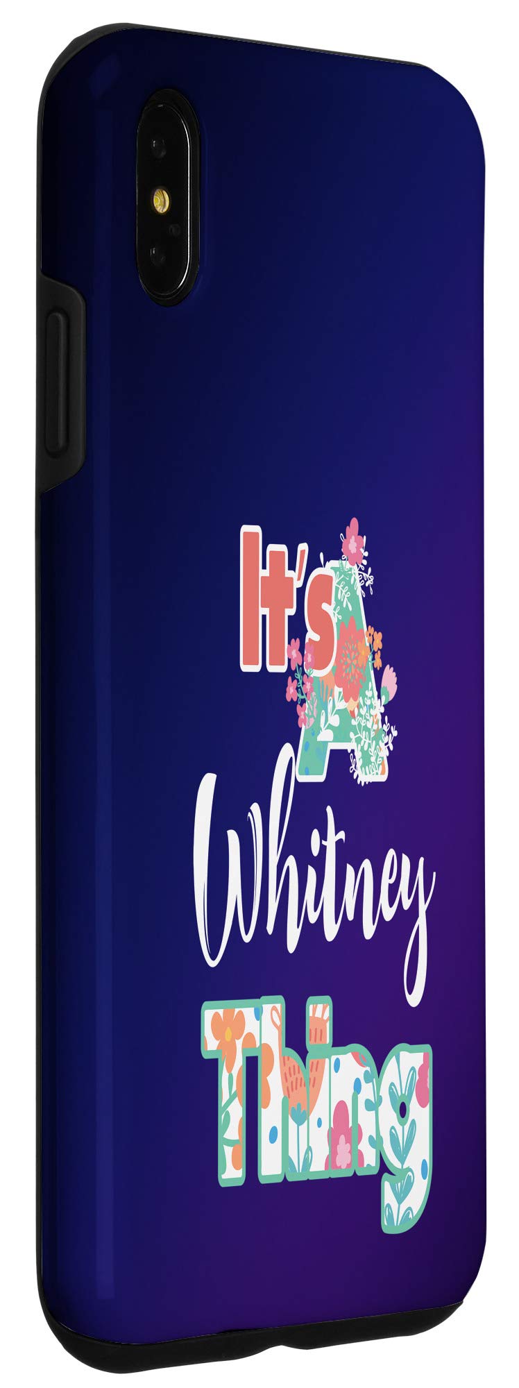 Funny Whitney Thing iPhone XS Max Case for Women - Cute Name Design Protective Phone Cover for Girls, Perfect for Daily Use, Travel & Gifts