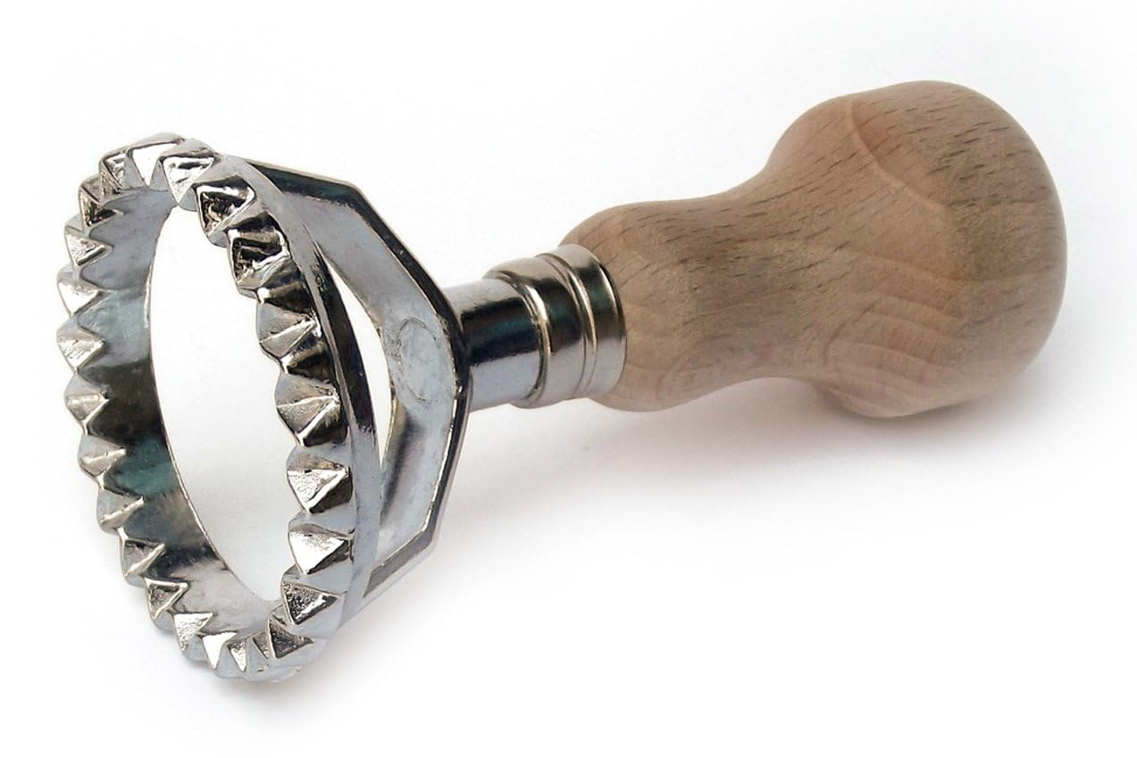 Tredoni 2.5 Inch Round Ravioli Pasta Cutter - Stainless Steel Dough Stamp Tool (6.4 cm) - Perfect for Homemade Italian Pasta, Dumplings & Pie Crusts | Kitchen Baking Essentials