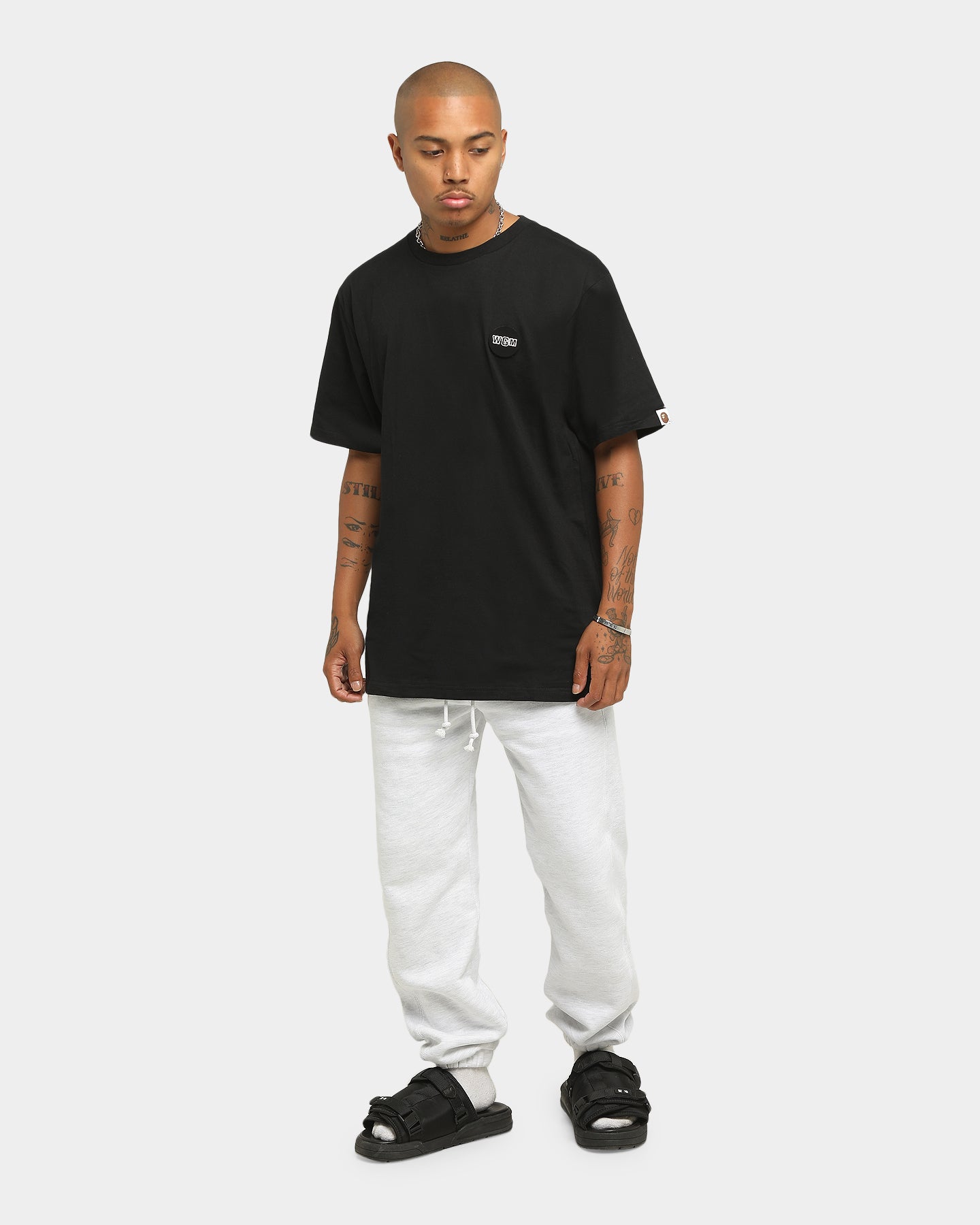 BAPE Men's Big WGM Shark Emblem Short Sleeve T-Shirt - Black | Streetwear Fashion, Casual Wear & Urban Style for Everyday Outfits