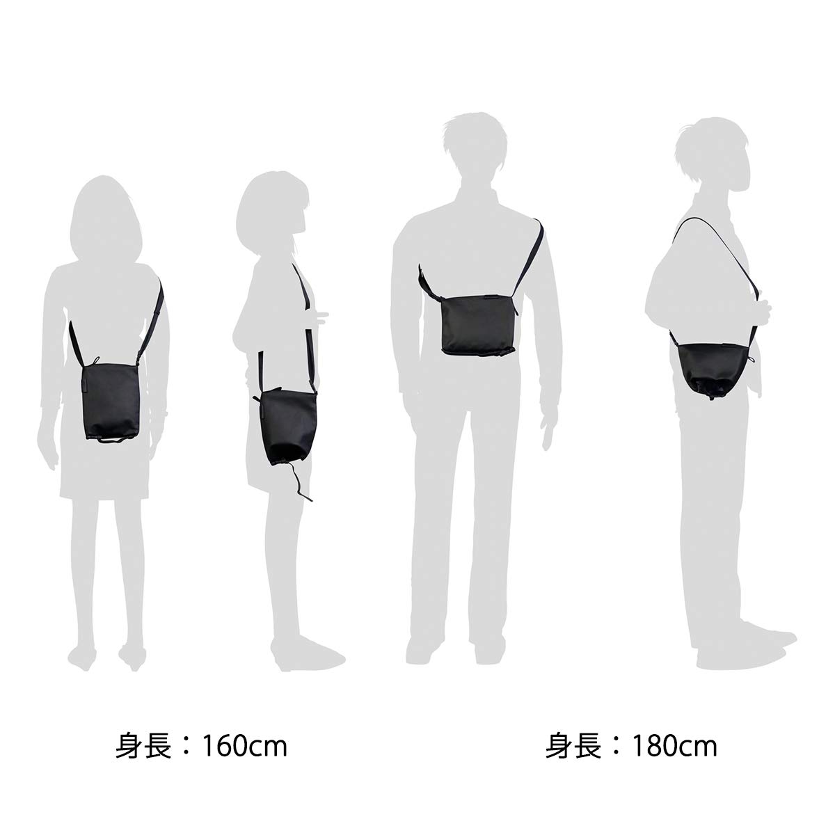 Cote & Ciel Men's Inn Small Crossbody Bag - Stylish & Compact Black Shoulder Bag for Everyday Use | Perfect for Work, Travel & Urban Commute