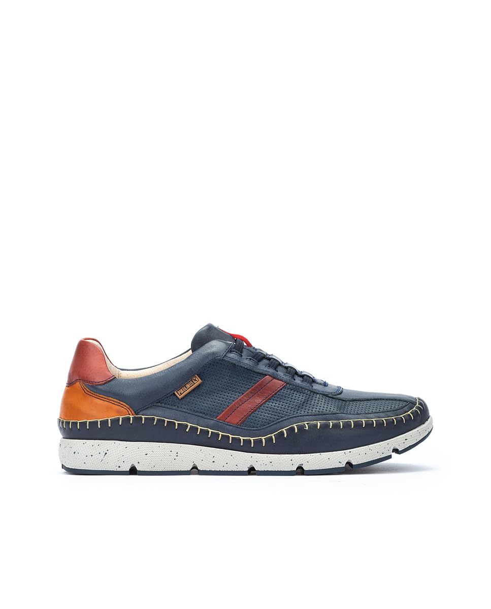 PIKOLINOS Men's Leather Sneakers - Comfortable & Stylish Casual Shoes for Walking, Travel & Everyday Wear