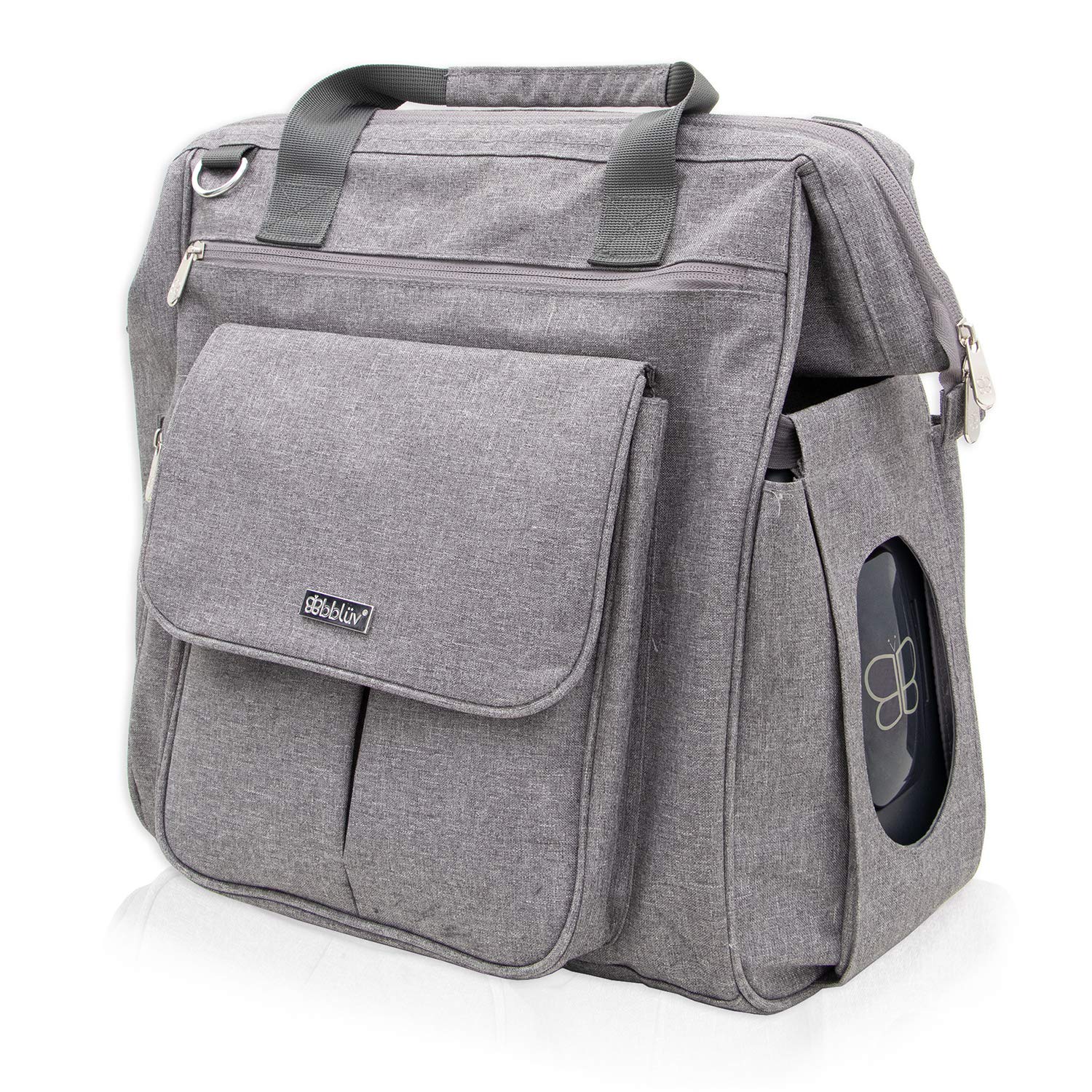 bblüv - Metrö Convertible Diaper Backpack | Stylish & Functional Baby Bag for Travel, Daycare & On-the-Go Parents | Waterproof & Spacious Diaper Tote with Changing Station