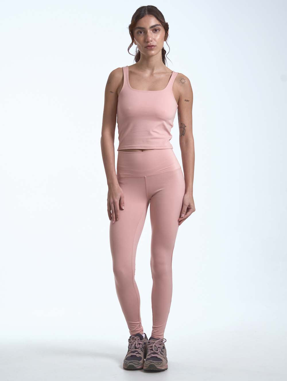 Luna Leggings for Women - High Waisted Yoga Pants with Pockets, Soft Stretchy Workout Leggings (Style: BLNH10475, Color: PK115) - Perfect for Yoga, Gym, Running & Everyday Wear