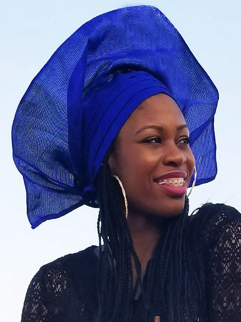 Girls' Pre-Designed Layered Aso Oke Tie-Back Dress DPA3950PT - Perfect for Birthday Parties, Church Events & Cultural Celebrations