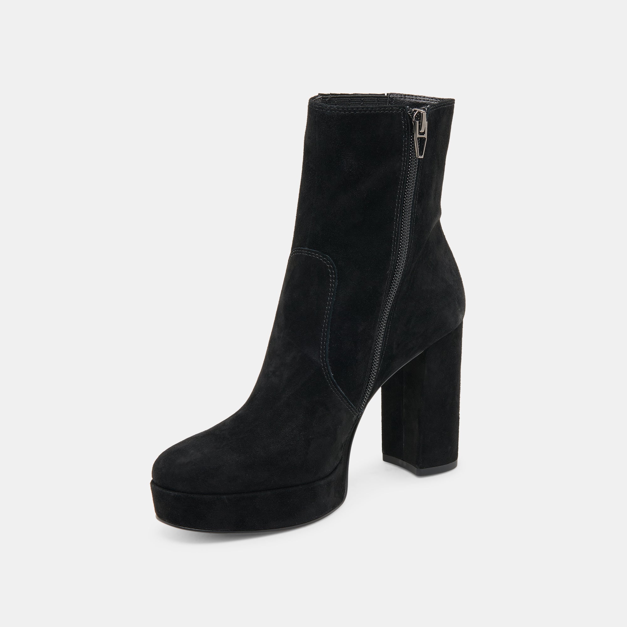 CINNY Women's Onyx Suede Boots - Stylish & Comfortable Ankle Booties for Fall & Winter Fashion | Perfect for Office, Casual Outings & Date Nights