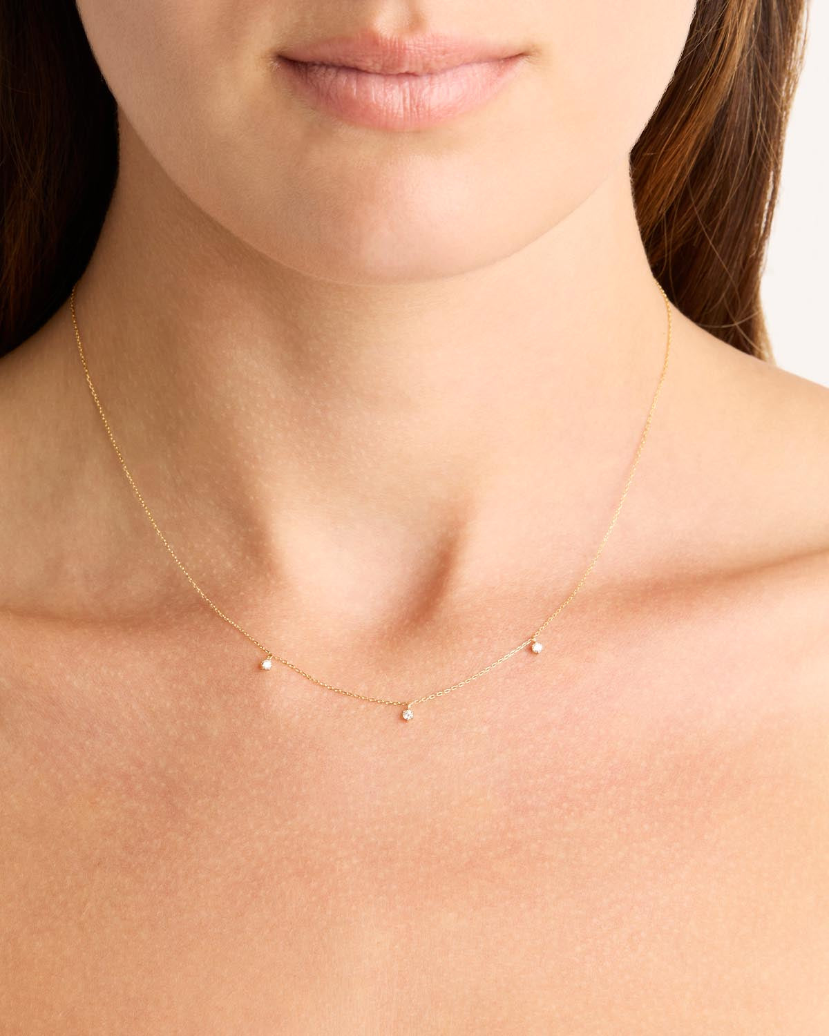 14K Solid Gold Diamond Drop Necklace for Women - Elegant Dainty Pendant Jewelry for Everyday Wear, Gift Giving & Special Occasions
