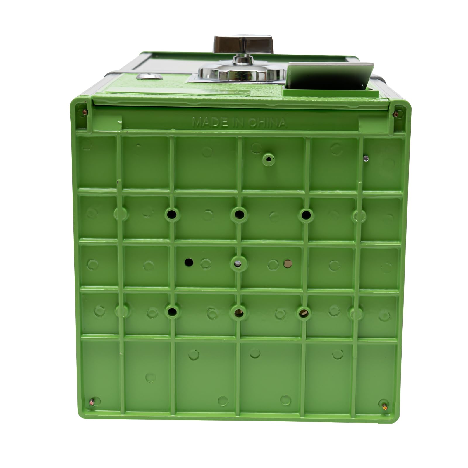 Green Metal Candy Vending Machine - 20.87 Inch Height Gumball Dispenser with 1.77-1.97 Inch Capacity | Portable Coin-Operated Gumball Bank for Retail Stores, Arcades & Home Use | Commercial & Home Candy Machine for Parties, Events & Small Business