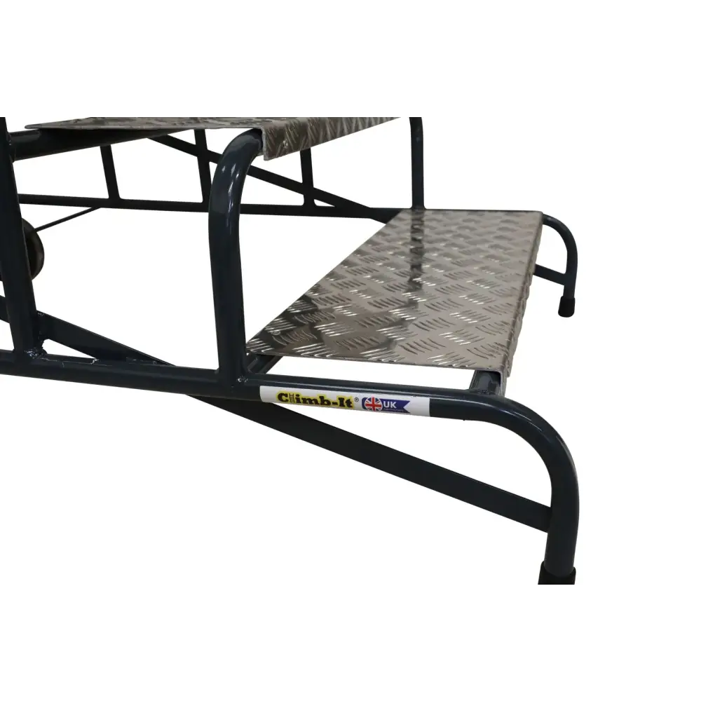 Climb It UK Wide Work Steps - Heavy Duty Aluminum Ladder for Construction, Roofing & Home Use | Non-Slip Safety Steps for Indoor & Outdoor Projects