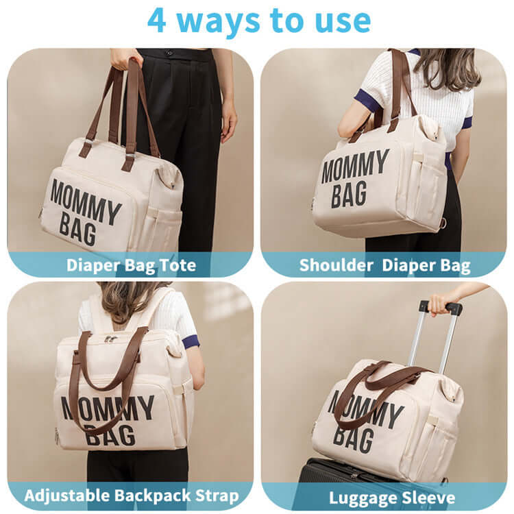 Large Capacity Multifunctional Mummy Backpack for Travel & Hiking - Waterproof Diaper Bag with Insulated Pockets | JN2068 | Perfect for Outdoor Adventures, Baby Care & Daily Commute