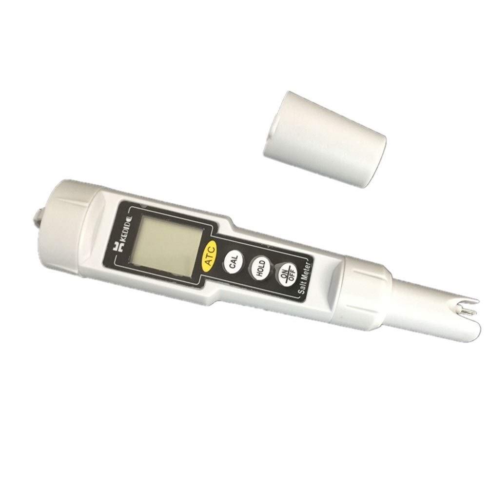Precision Digital Salt Meter 0-9999 Mg/L - Waterproof Salinity Tester for Aquariums, Pools & Seawater - Portable Salinometer CT3081 with Accurate Salt Value Measurement