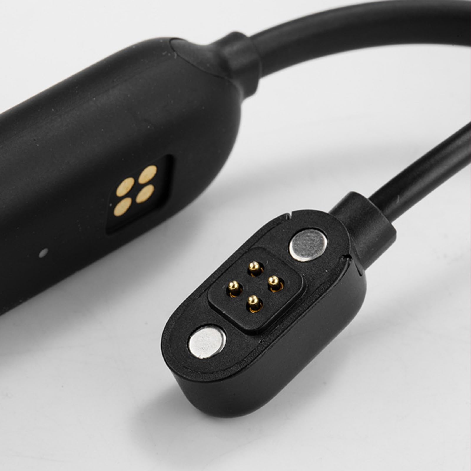 Magnetic Charging Cable for Bone Conduction Headphones - 4-Pin USB Charger Cord Compatible with Smartbands & Smartwatches (2.54mm Pitch) | Perfect for Workouts, Running & Outdoor Activities