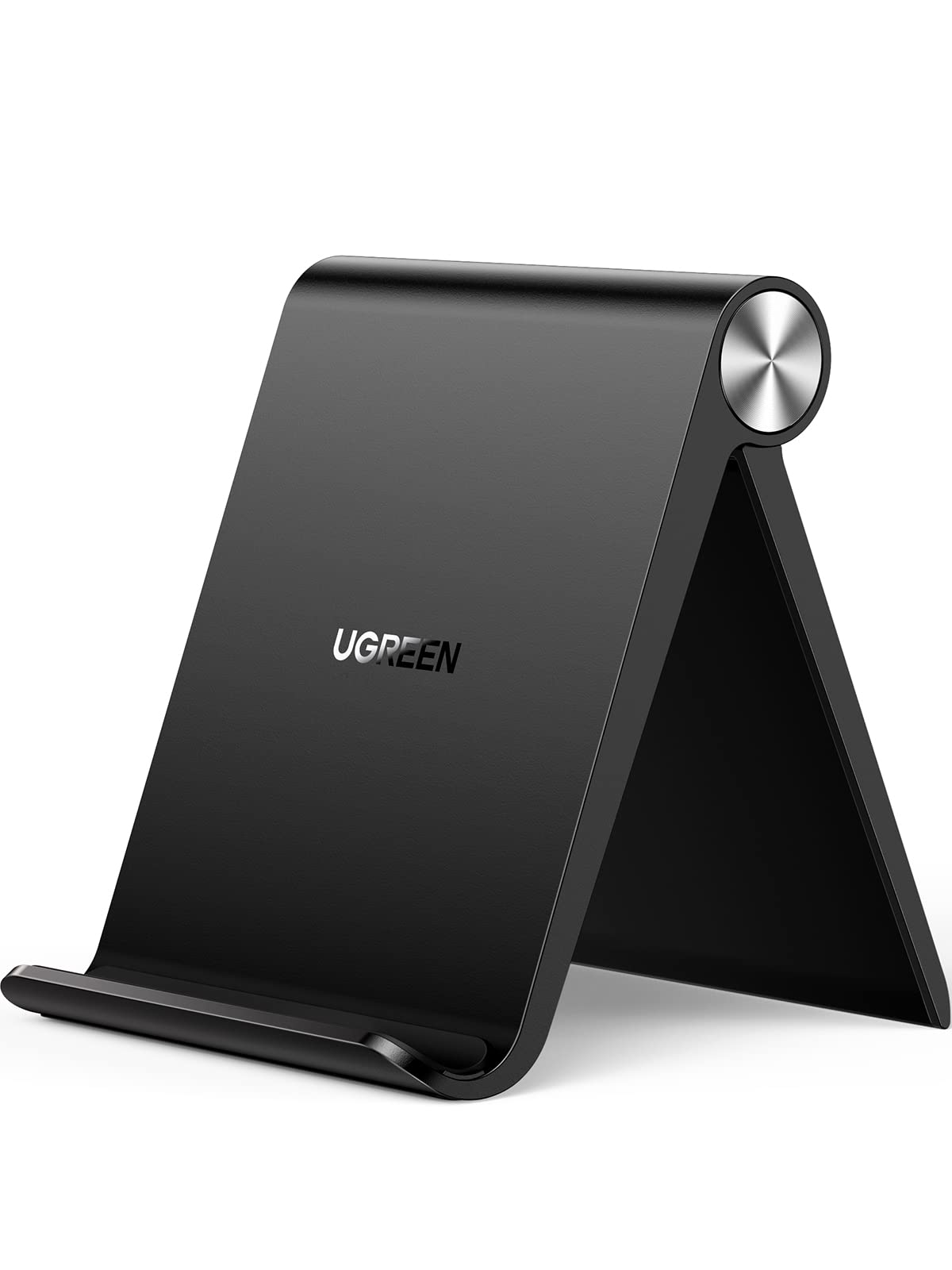 UGREEN Adjustable Folding Phone Stand Holder - Universal for iPhone 16/15/14/13/12 Pro Max Plus, Samsung Galaxy S24/S23/S22/S21 Ultra, Note 20, Google Pixel 8/7/6 Pro - Perfect for Desk, Bed, Car & Office (Black)