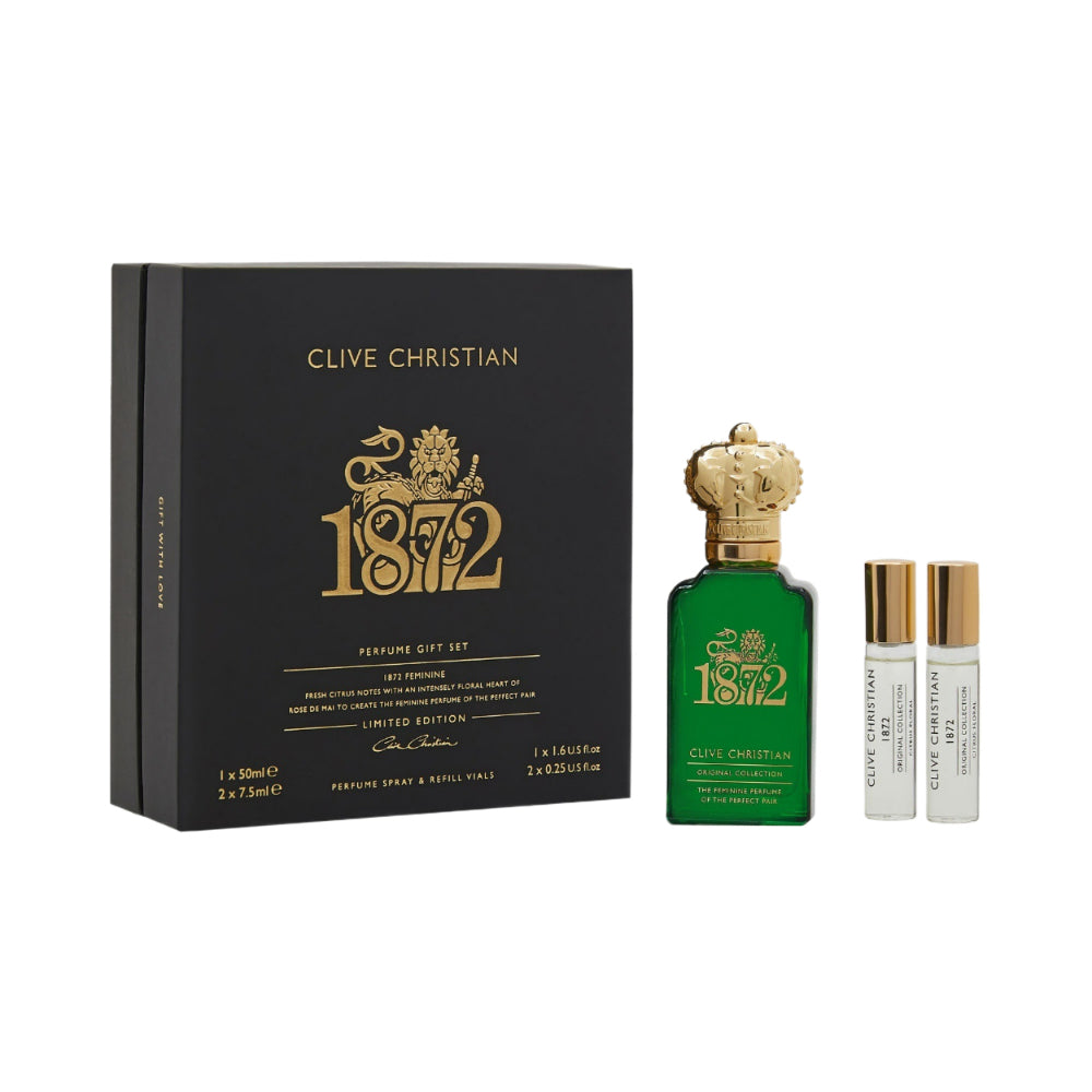 1872 Feminine 3 Piece Eau de Parfum Gift Set - 3 x 65ml Floral Fragrance for Women - Perfect for Daily Wear, Special Occasions & Gift Giving