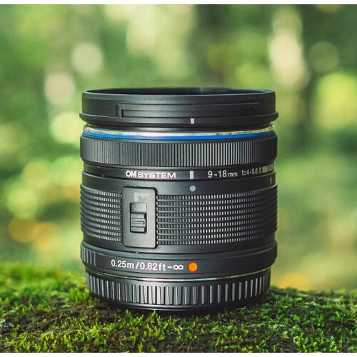 OM SYSTEM M.Zuiko Digital ED 9-18mm f/4-5.6 II Wide Angle Zoom Lens for Micro Four Thirds Cameras - Perfect for Travel, Landscape & Street Photography