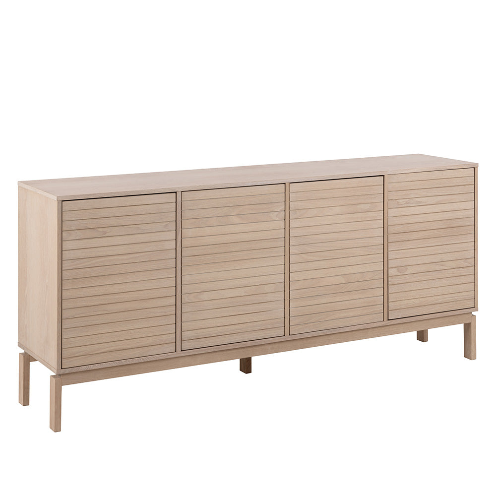 LINLEY 180cm Oak Sideboard Buffet Cabinet - Modern Dining Room Storage, Kitchen Buffet, and Entryway Organizer