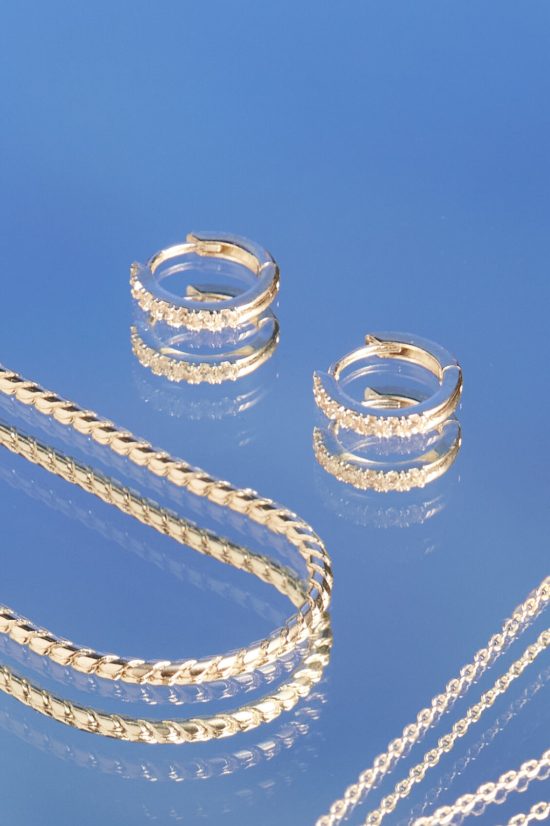 Sparkling White CZ Hoop Earrings for Women - Elegant Cubic Zirconia Studded Hanging Hoops - Perfect for Parties, Weddings & Everyday Wear