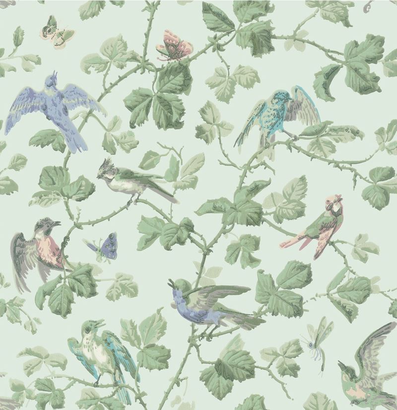 Cole and Son Winter Birds Wallpaper - Premium Floral Design for Living Room, Bedroom & Nursery Decor - Peel and Stick Self-Adhesive Wall Mural (100/2007)