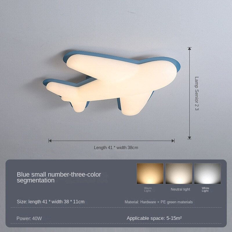 Unique and Stylish Airplane-Themed LED Light Fixture - Perfect for Kids Bedroom, Nursery Decor & Aviation Enthusiasts