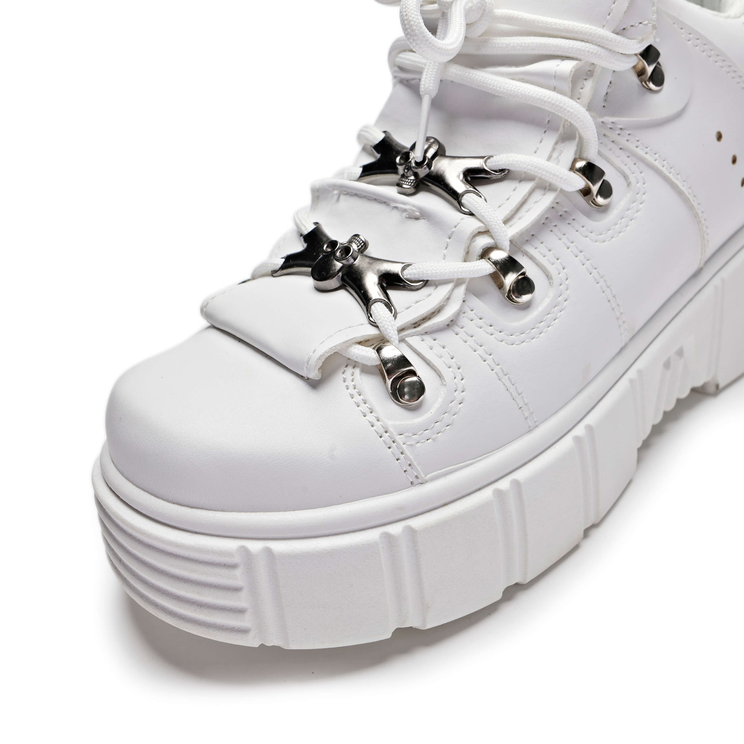 Rimo Core Chunky White Sneakers - Stylish Comfortable Platform Shoes for Women | Perfect for Casual Outfits, Streetwear & Everyday Wear