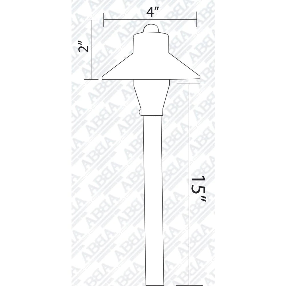 12V G4 Snub Low Voltage Heavy Duty Cast Brass Outdoor LED Pathway Light - Durable Landscape Lighting for Garden, Walkway, and Patio