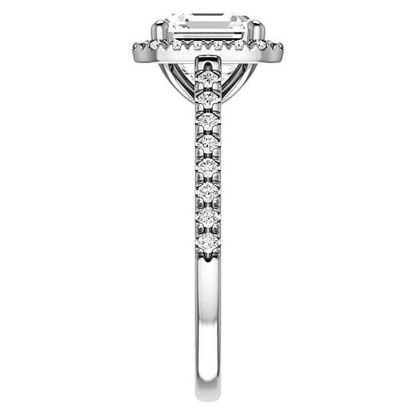 Lovely Asscher Cut 3 CT Colorless Moissanite Bridal Ring Set in 925 Sterling Silver - Engagement & Wedding Ring Set for Women - Perfect Gift for Anniversary, Proposal, Valentine's Day & Special Occasions