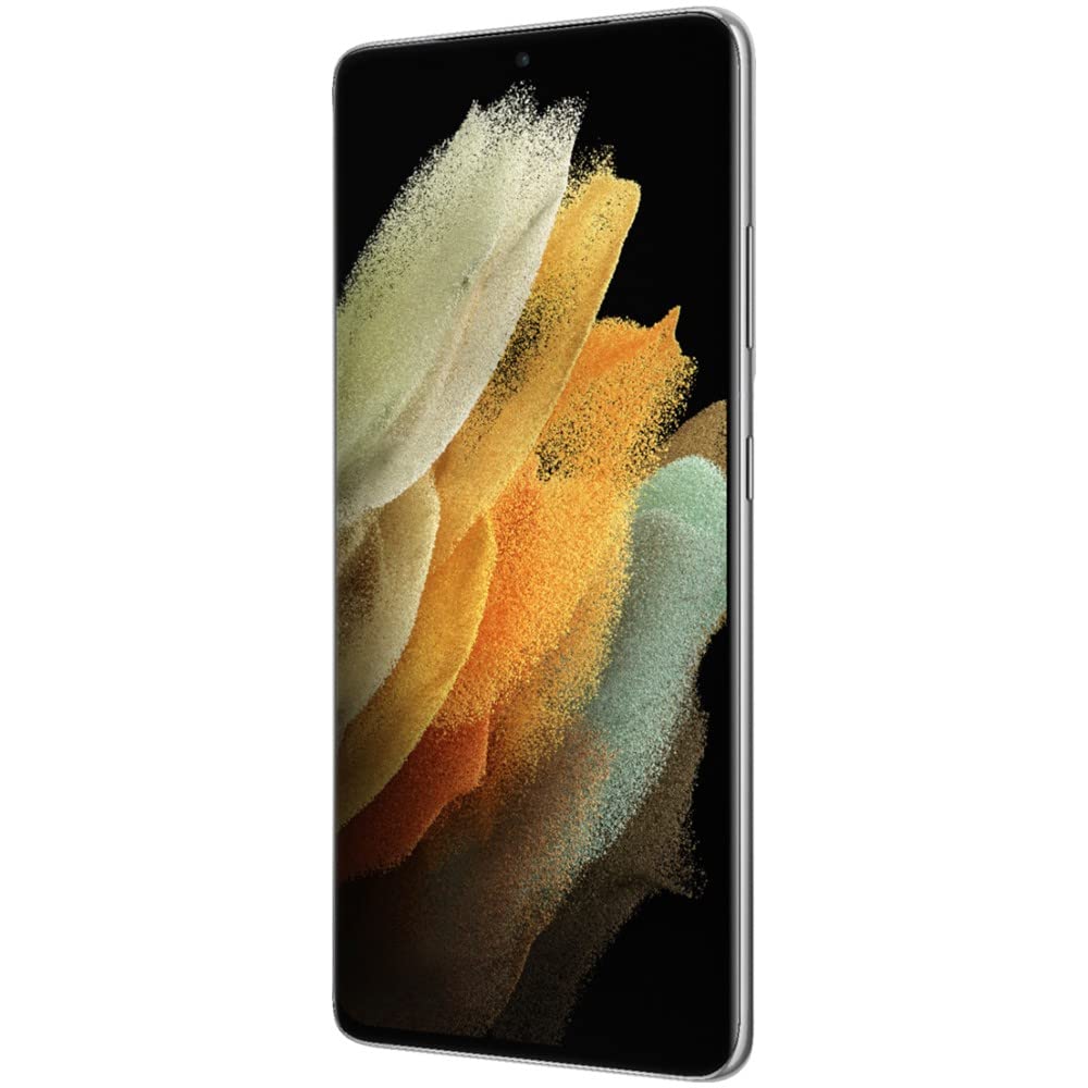 Samsung Galaxy S21 Ultra 5G Unlocked Smartphone - US Version 256GB Phantom Silver (Renewed) | Premium Android Phone for Streaming, Gaming & Photography