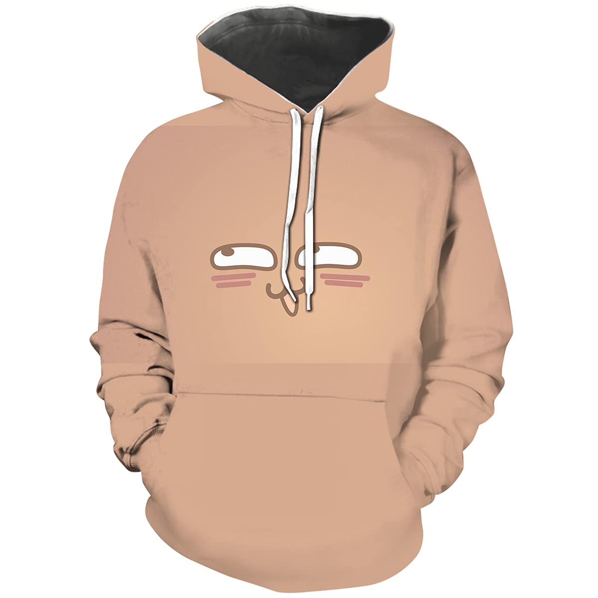 Ganiokar Men's Long Sleeve Cartoon Print Hoodie - Fashion Crewneck Pullover Sweatshirt for Adults (Unisex) - Perfect for Casual Wear, Street Style & Loungewear