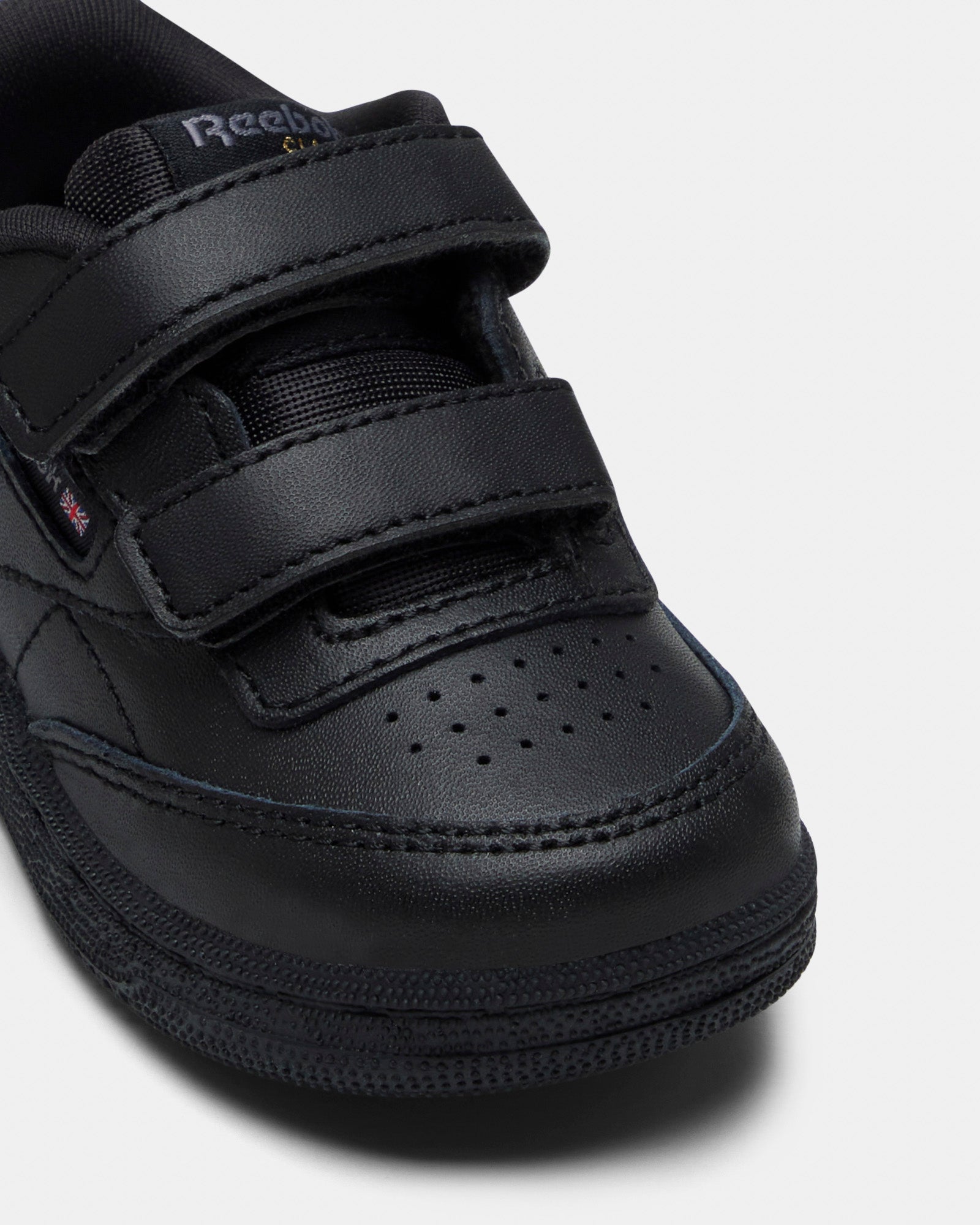Reebok Club C 2V 2.0 Sneakers - Men's Classic Leather Tennis Shoes in Black/Black/Pure Grey (Size 5) | Retro Style for Casual Wear, Gym & Street Fashion