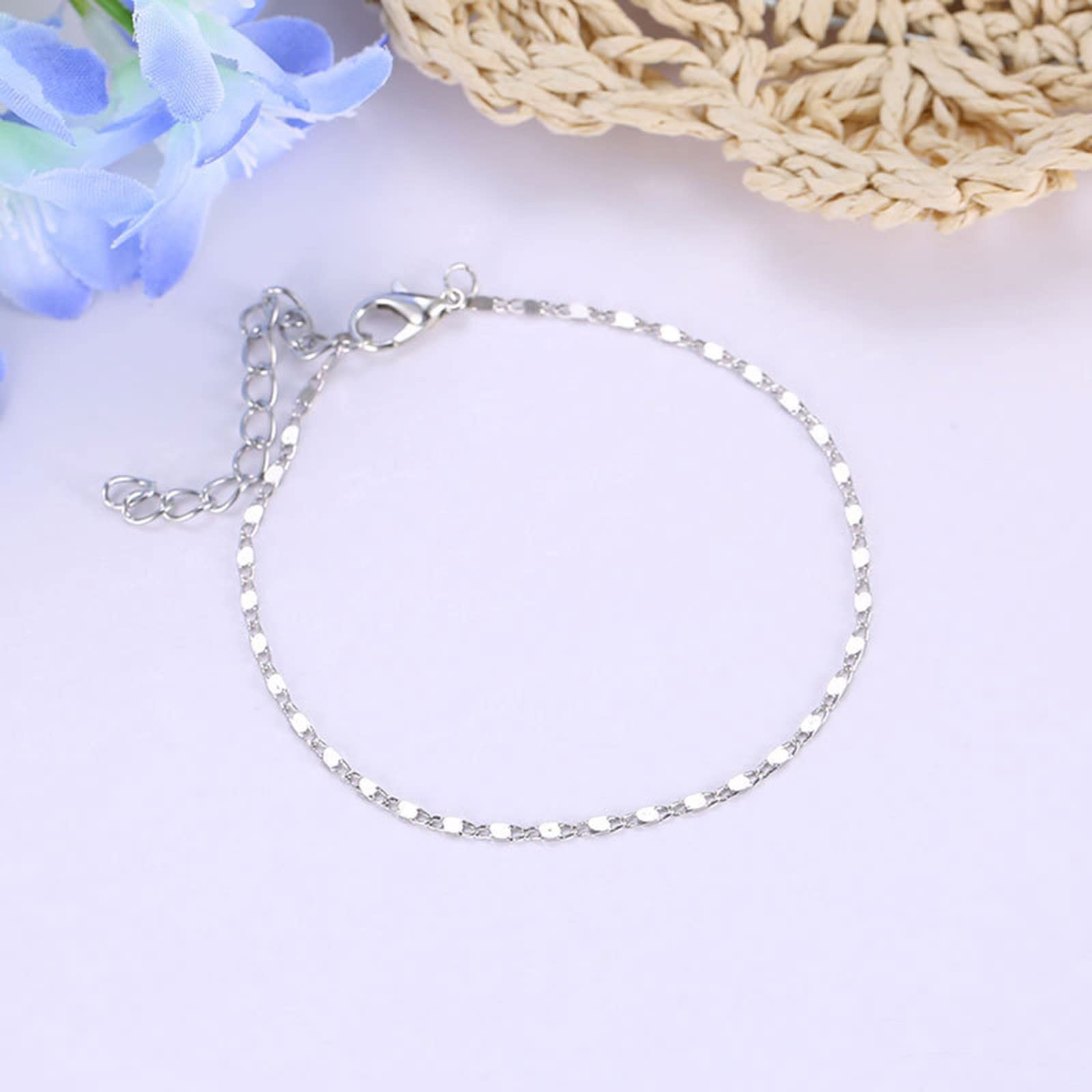 Trendy Women's Metal Chain Anklet for Beach & Summer Outfits