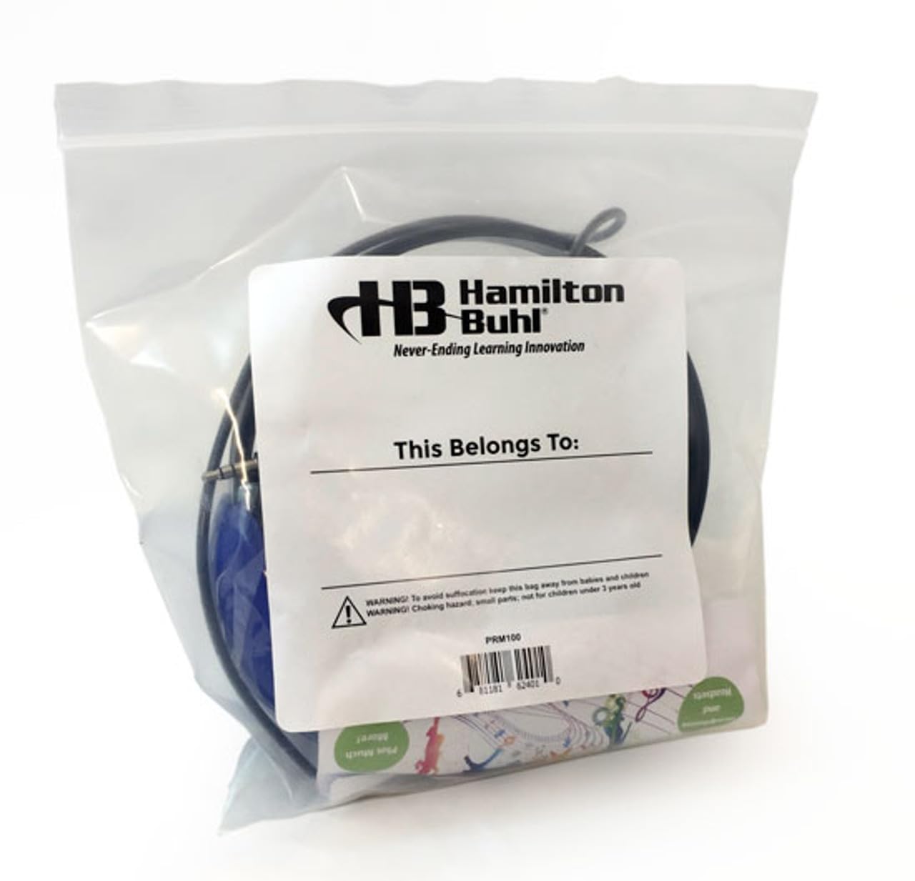 HamiltonBuhl Primo Stereo Headphones - 10 Pack Blue, Noise Cancelling Kids Headphones for School, Classroom, Travel & Online Learning