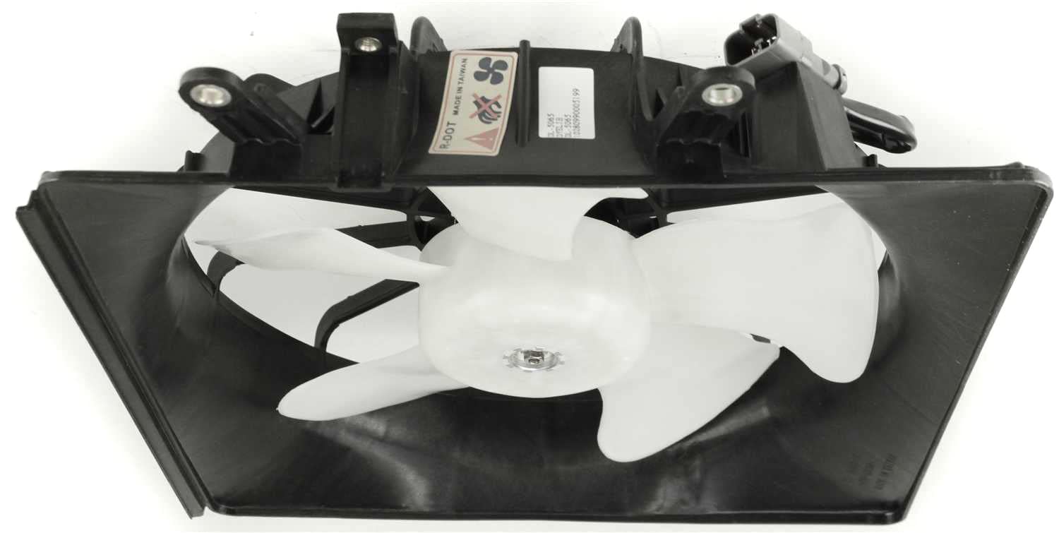 Go-Parts Radiator Fan Shroud Assembly - Right (Passenger) Side Compatible with 2001-2005 Honda Civic 1.7L (Non-Hybrid) | Denso Type Replacement Part | Perfect for Engine Cooling System Repair & Maintenance