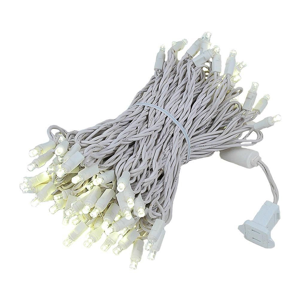50 LED Twinkle Christmas Mini Lights - 50ft Outdoor Fairy String Lights for Wedding, Party & Garden Decor - Warm White & White - Non-Connectable - Weatherproof & Energy Efficient